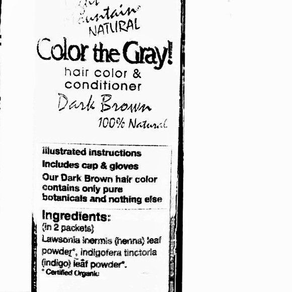 SET ORGANIC Color The Grey Dark Brown Henna Hair Color & Condition Powder 2 NIB - Picture 4 of 6